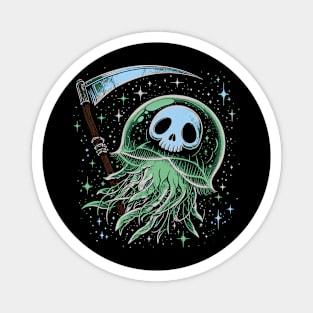 ghost jellyfish vintage art Magnet